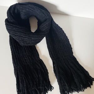 Black Cozy Super Soft Alpaca Scarf NWOT